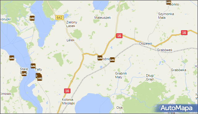 mapa Woźnice, Woźnice na mapie Targeo