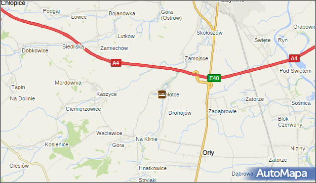 mapa Zabłotce gmina Radymno, Zabłotce gmina Radymno na mapie Targeo