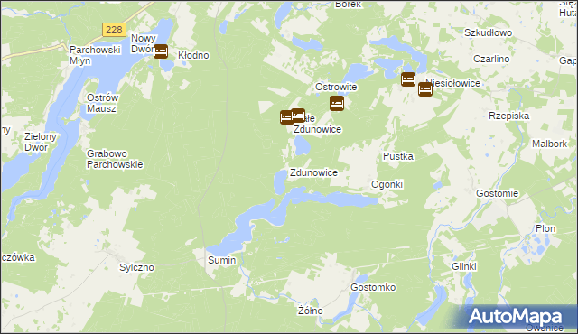 mapa Zdunowice, Zdunowice na mapie Targeo