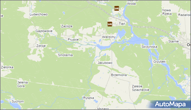 mapa Zgorzały Most, Zgorzały Most na mapie Targeo