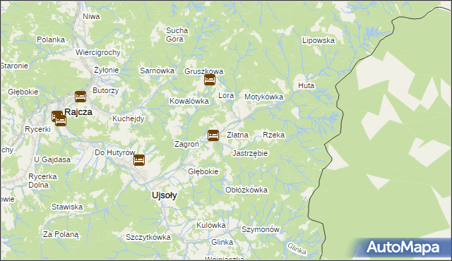 mapa Złatna, Złatna na mapie Targeo