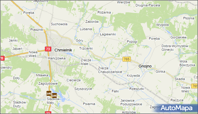 mapa Zrecze Duże, Zrecze Duże na mapie Targeo