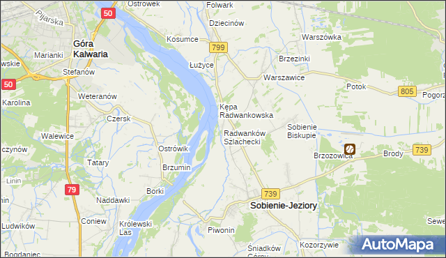 mapa Radwanków Szlachecki, Radwanków Szlachecki na mapie Targeo