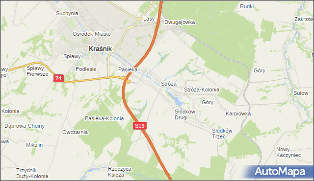 mapa Słodków Pierwszy, Słodków Pierwszy na mapie Targeo