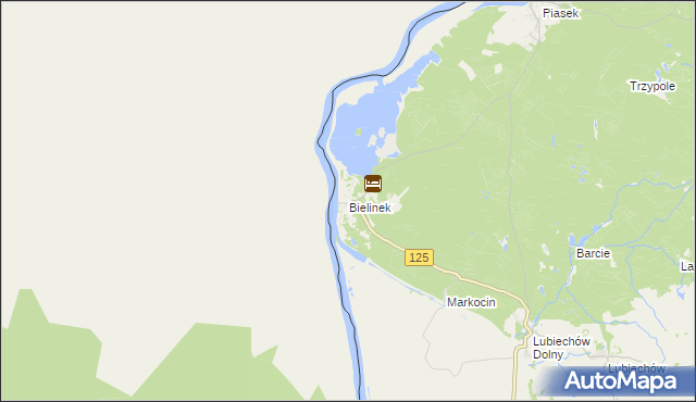 mapa Bielinek, Bielinek na mapie Targeo