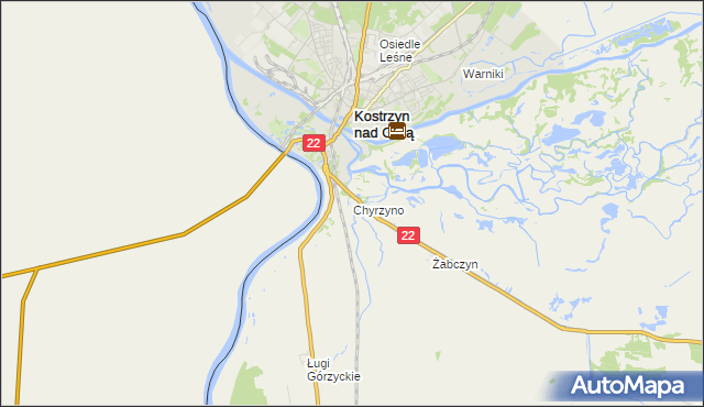 mapa Chyrzyno, Chyrzyno na mapie Targeo