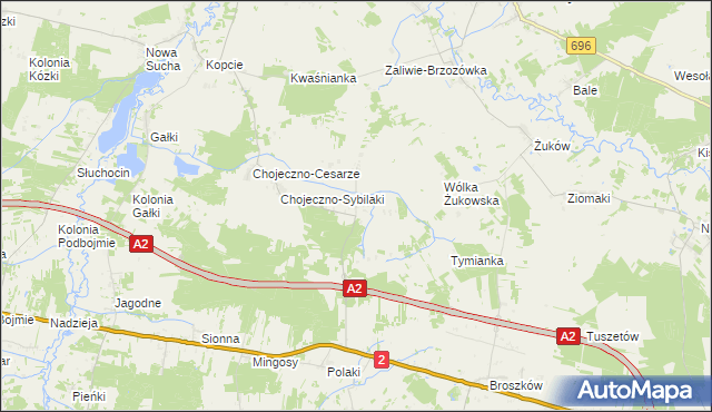 mapa Czarnowąż, Czarnowąż na mapie Targeo