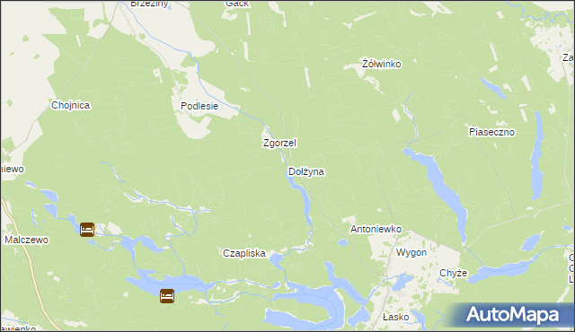 mapa Dołżyna, Dołżyna na mapie Targeo
