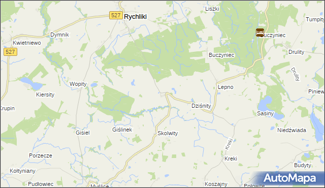 mapa Gołutowo, Gołutowo na mapie Targeo