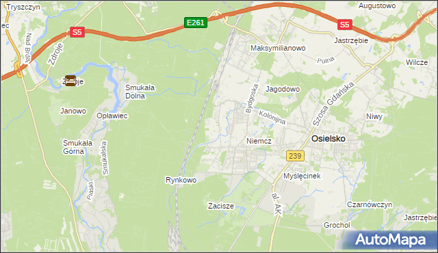 mapa Jagodowo Leśniczówka, Jagodowo Leśniczówka na mapie Targeo