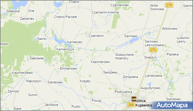 mapa Karczówek gmina Topólka, Karczówek gmina Topólka na mapie Targeo