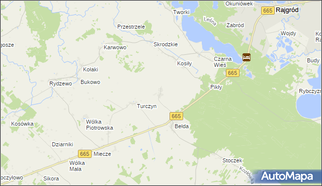 mapa Łazarze, Łazarze na mapie Targeo