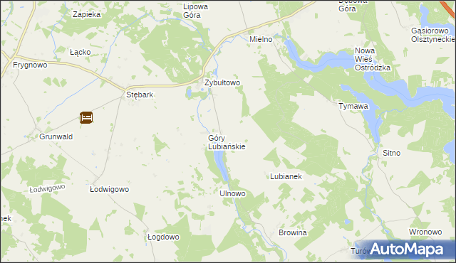 mapa Lubian, Lubian na mapie Targeo