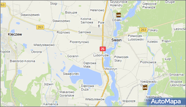 mapa Lubomyśle, Lubomyśle na mapie Targeo