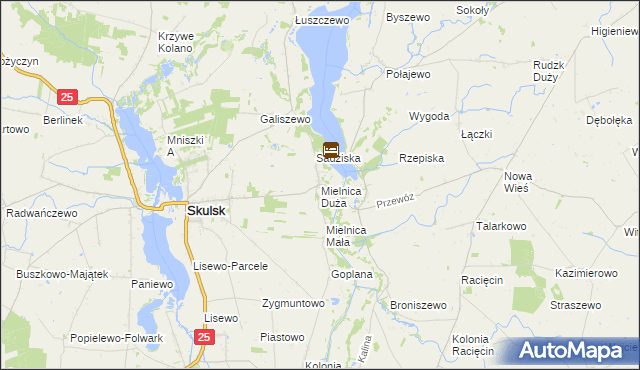 mapa Mielnica Duża, Mielnica Duża na mapie Targeo
