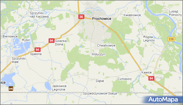 mapa Motyczyn, Motyczyn na mapie Targeo