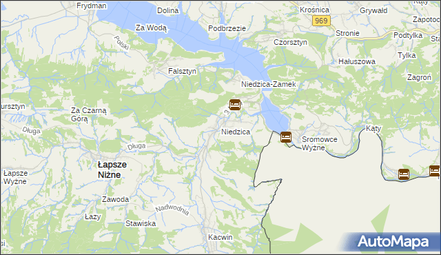 mapa Niedzica, Niedzica na mapie Targeo