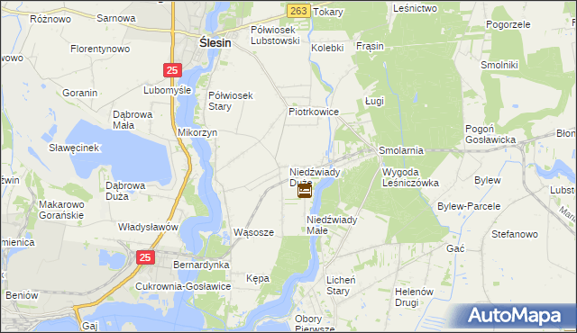 mapa Niedźwiady Duże, Niedźwiady Duże na mapie Targeo