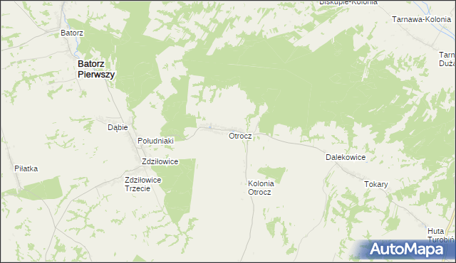 mapa Otrocz, Otrocz na mapie Targeo