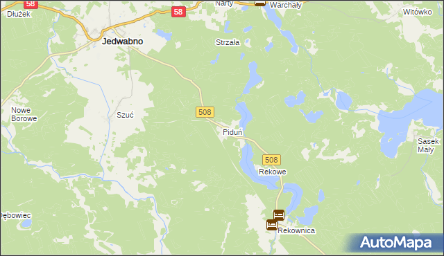 mapa Piduń, Piduń na mapie Targeo