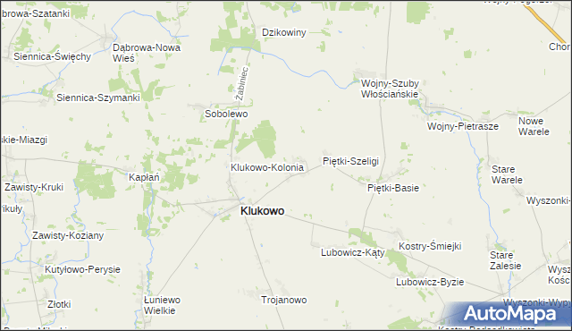mapa Piętki-Gręzki, Piętki-Gręzki na mapie Targeo