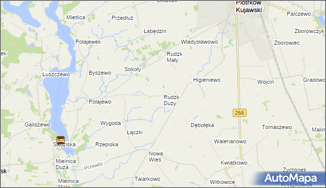 mapa Rudzk Duży, Rudzk Duży na mapie Targeo