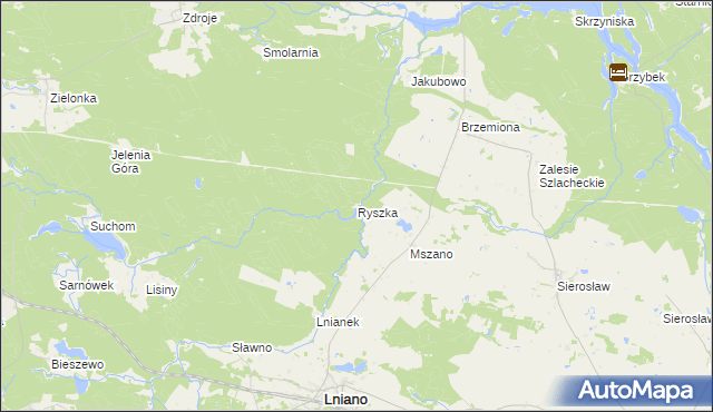 mapa Ryszka, Ryszka na mapie Targeo