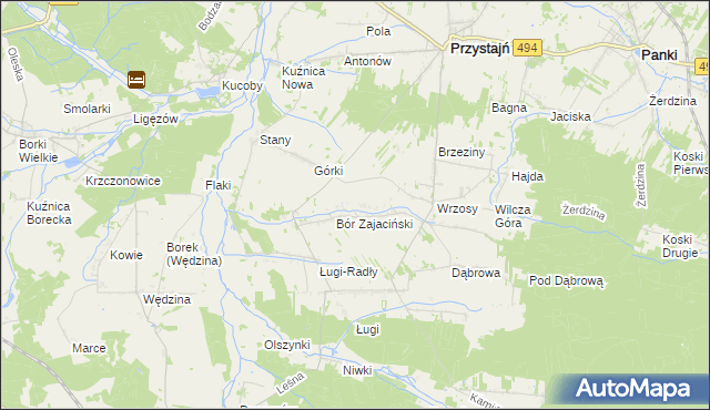 mapa Siekierowizna, Siekierowizna na mapie Targeo