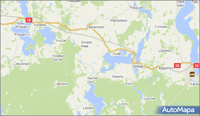 mapa Śmietki, Śmietki na mapie Targeo