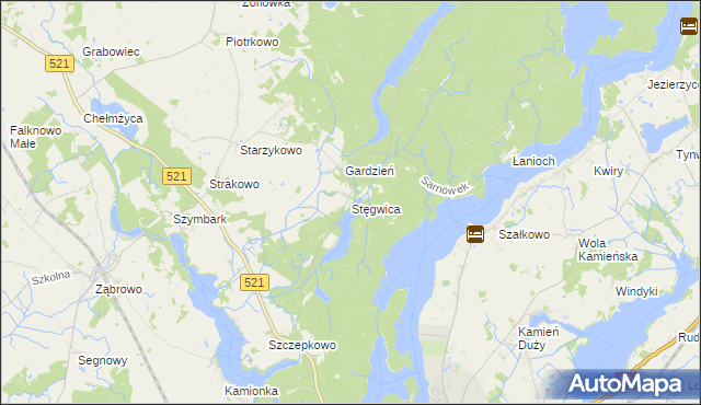 mapa Stęgwica, Stęgwica na mapie Targeo