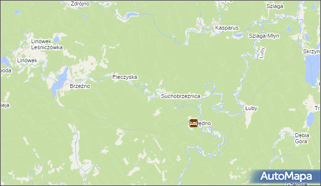 mapa Suchobrzeźnica, Suchobrzeźnica na mapie Targeo