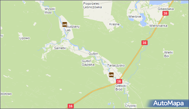 mapa Tartaczysko Gajówka, Tartaczysko Gajówka na mapie Targeo