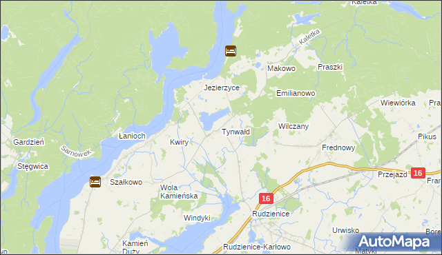 mapa Tynwałd, Tynwałd na mapie Targeo