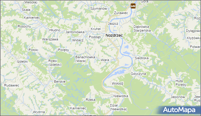 mapa Wara, Wara na mapie Targeo