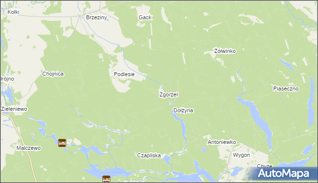 mapa Zgorzel, Zgorzel na mapie Targeo