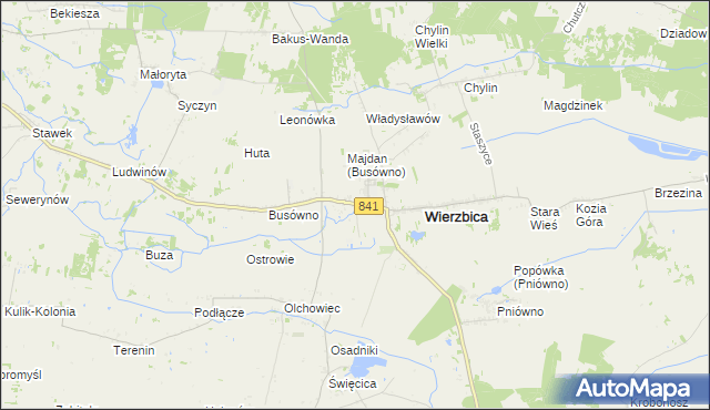 mapa Busówno-Kolonia, Busówno-Kolonia na mapie Targeo