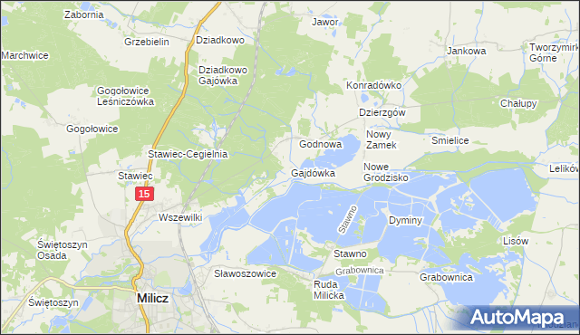 mapa Gajdówka, Gajdówka na mapie Targeo