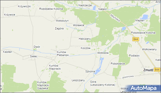 mapa Koczów, Koczów na mapie Targeo