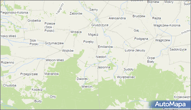 mapa Niedoń, Niedoń na mapie Targeo