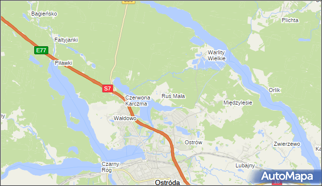mapa Ruś Mała, Ruś Mała na mapie Targeo