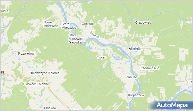 mapa Trojan, Trojan na mapie Targeo