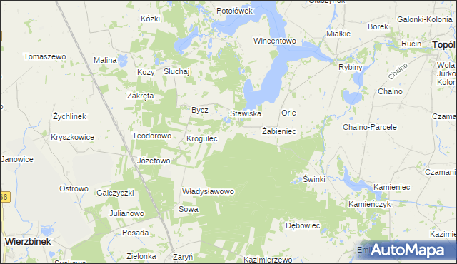mapa Wyrobki gmina Topólka, Wyrobki gmina Topólka na mapie Targeo