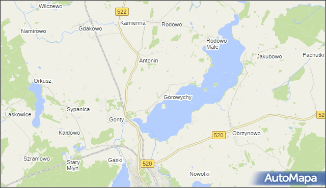 mapa Górowychy, Górowychy na mapie Targeo