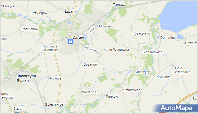 mapa Kalno, Kalno na mapie Targeo