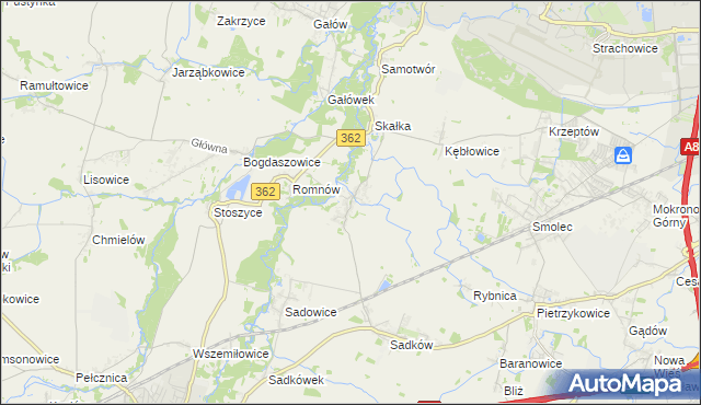 mapa Małkowice gmina Kąty Wrocławskie, Małkowice gmina Kąty Wrocławskie na mapie Targeo
