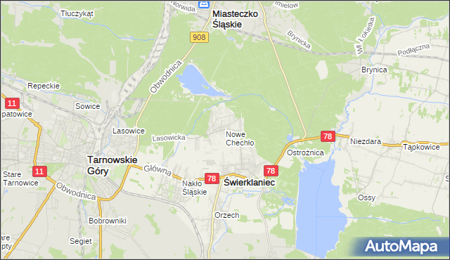 mapa Nowe Chechło, Nowe Chechło na mapie Targeo