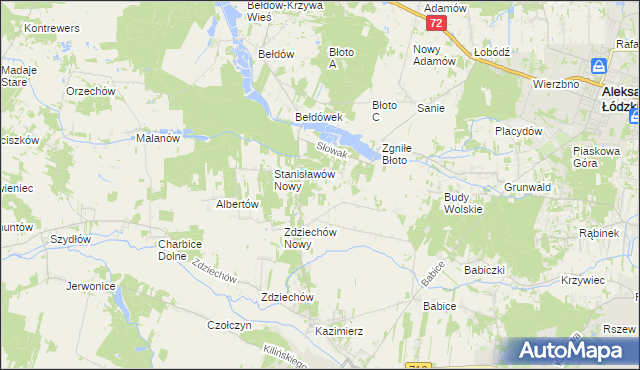 mapa Słowak, Słowak na mapie Targeo