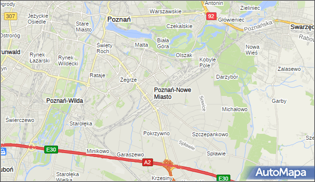 mapa Franowo, Franowo na mapie Targeo