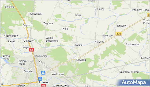 mapa Suleje, Suleje na mapie Targeo