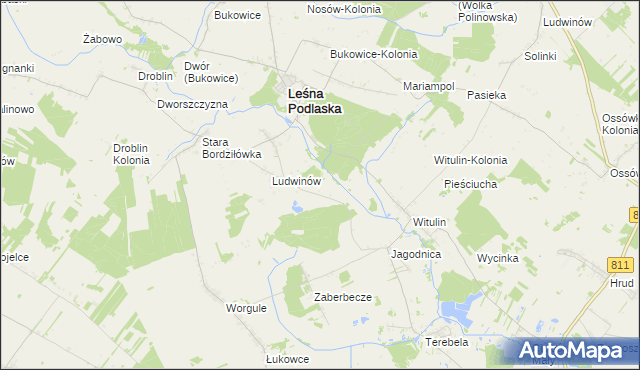 mapa Worgule Osada, Worgule Osada na mapie Targeo